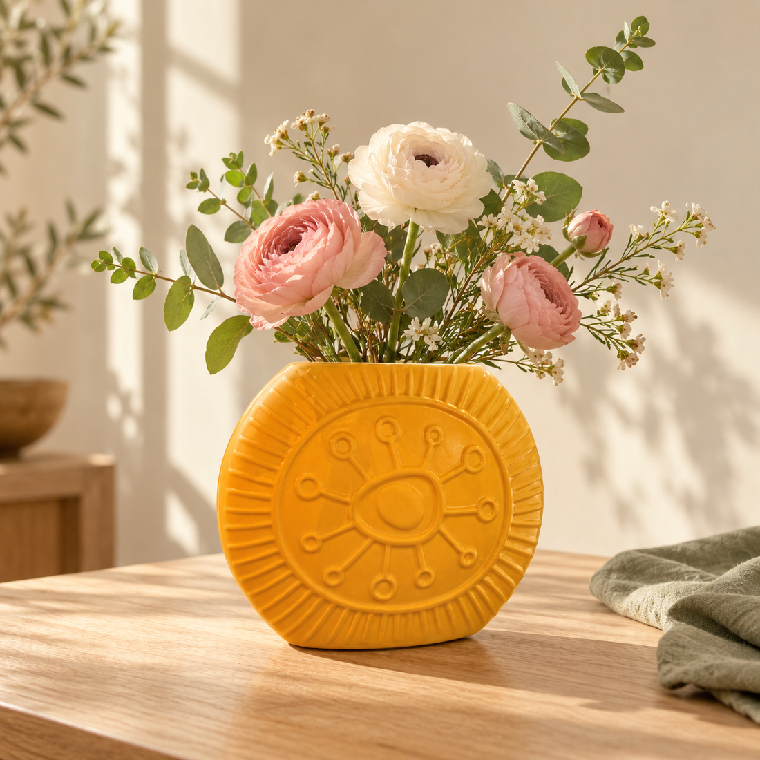 Sun Yellow Vase