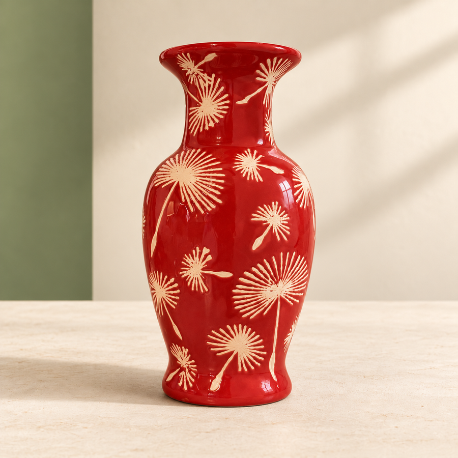 Bloom Red Vase