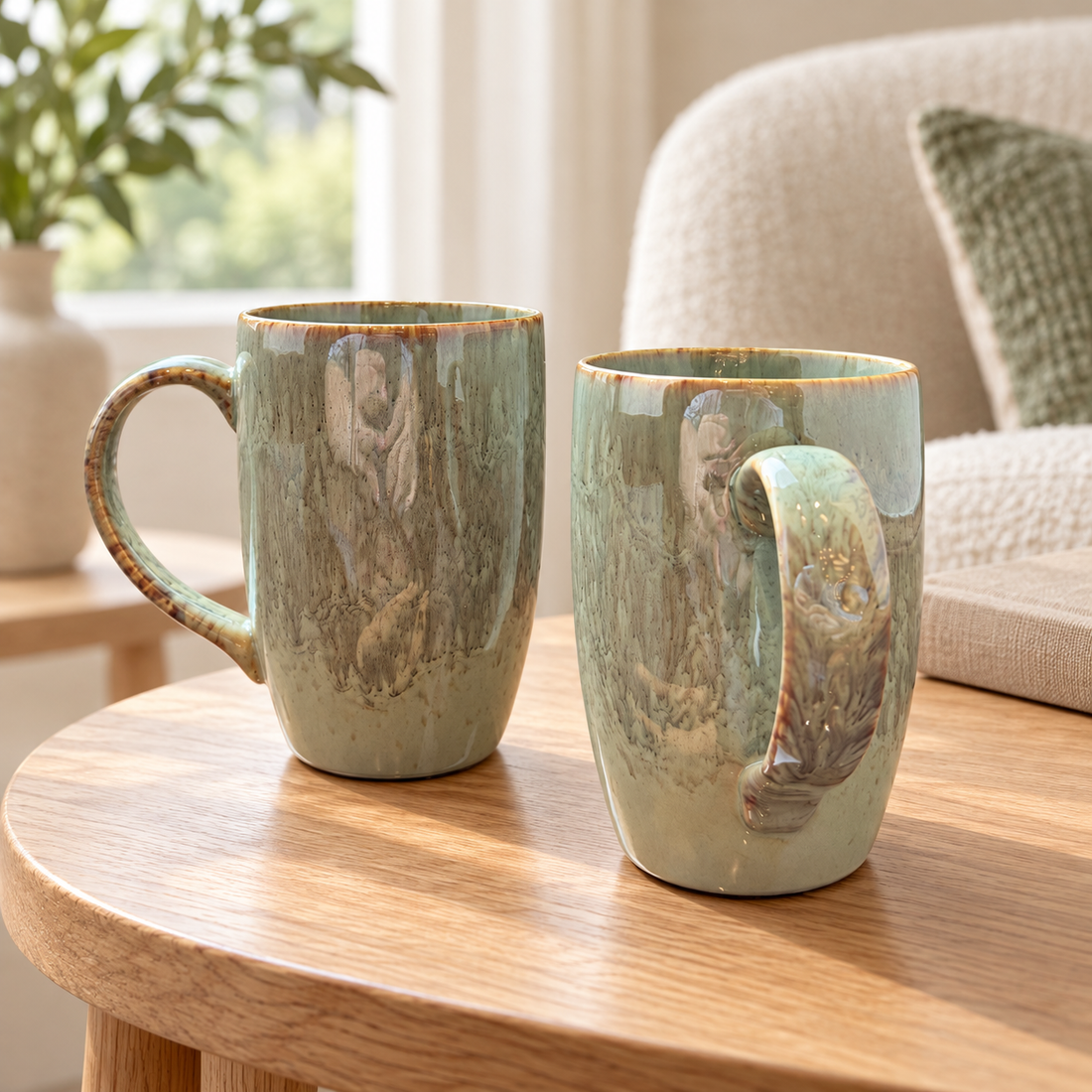 Sage Green Mug Set