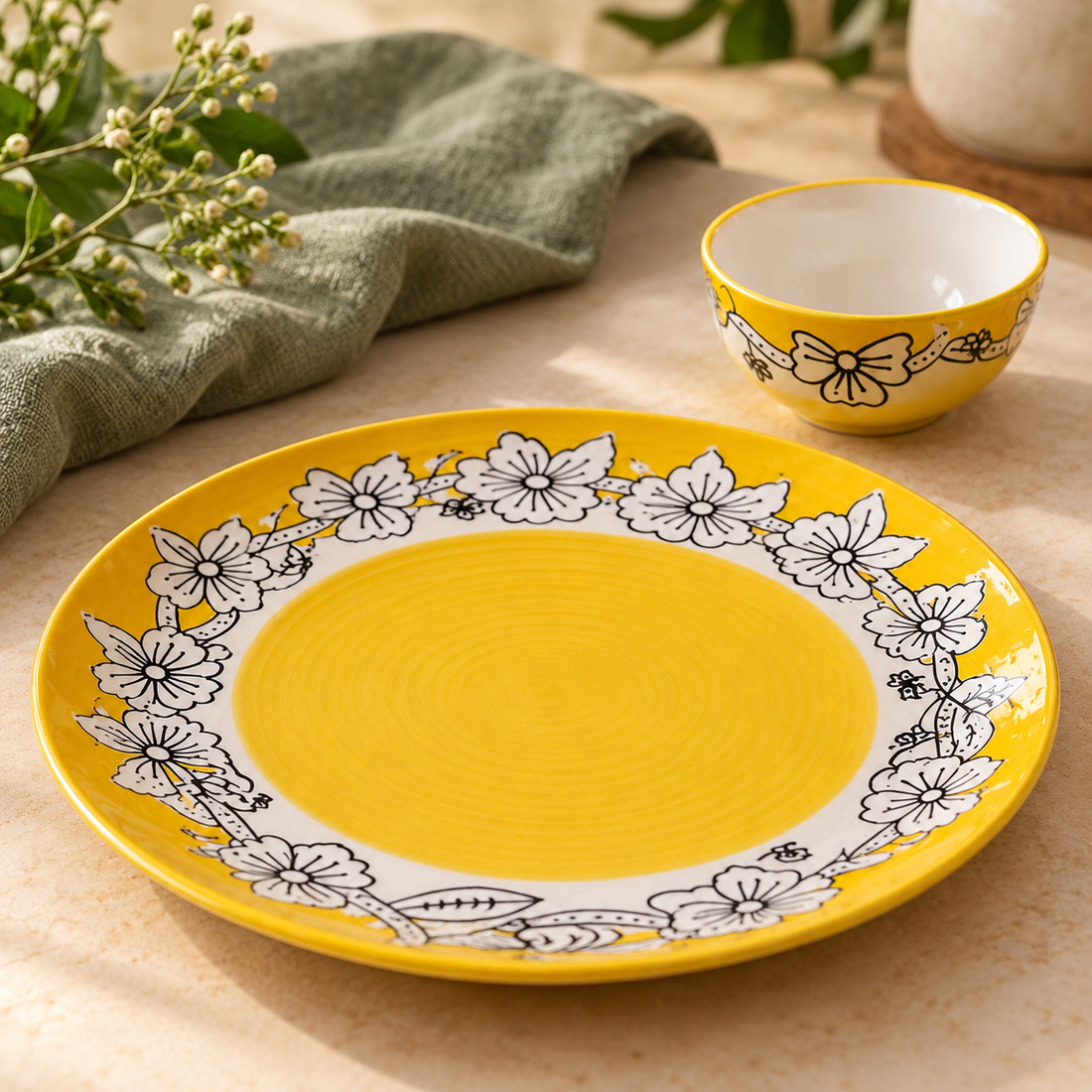 Sunflower Serving Set